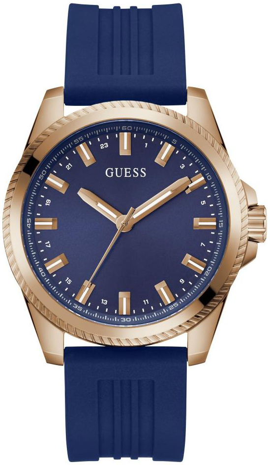 Guess Herrklocka GW0639G3 Champ Blå/Gummi Ø44 mm - Guess