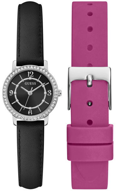 Guess Damklocka GW0643L1 Melody Svart/Gummi Ø28 mm - Guess
