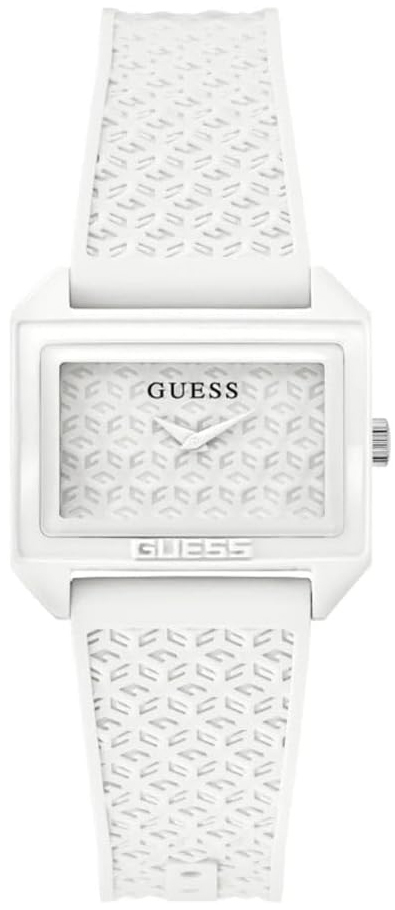 Guess Damklocka GW0677L1 Classic Vit/Gummi - Guess