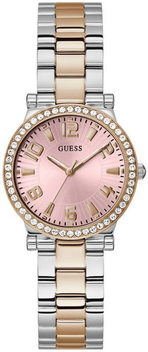 Guess Damklocka GW0686L4 Fawn Rosa/Roséguldstonat stål Ø32 mm - Guess