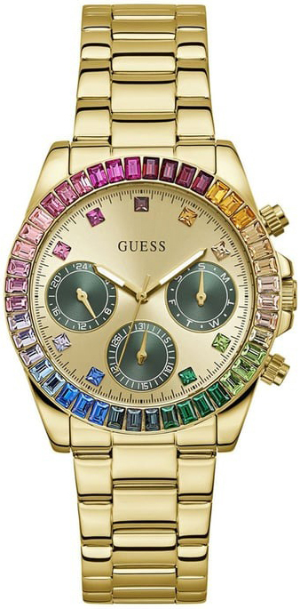 Guess Damklocka GW0690L4 Halo Guld/Gulguldtonat stål Ø38 mm - Guess