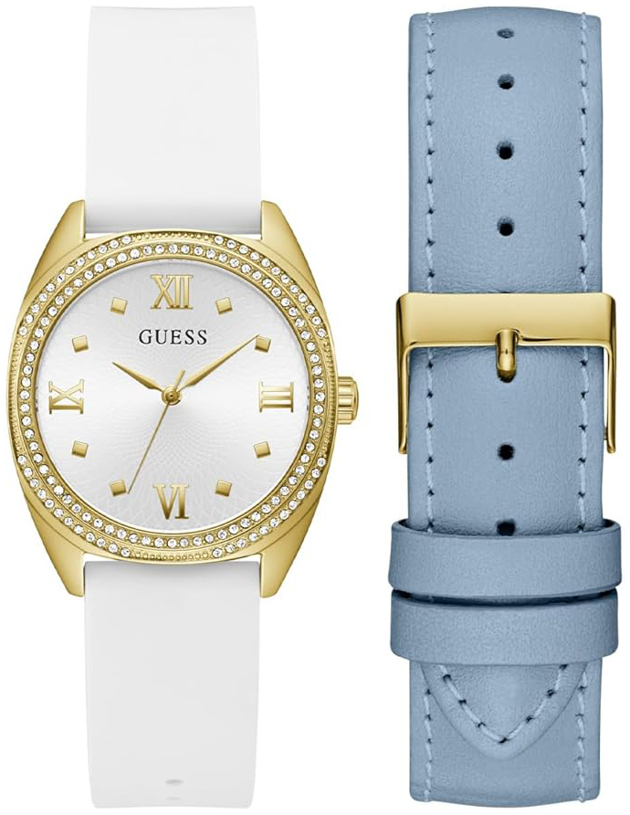 Guess Damklocka GW0691L2 Delilah Vit/Läder Ø34 mm - Guess