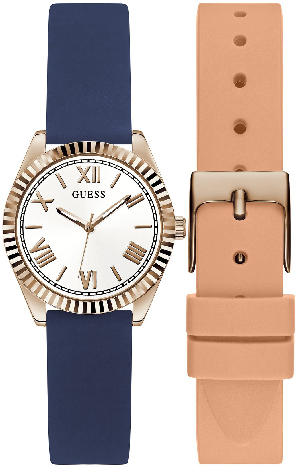 Guess Damklocka GW0692L2 Vit/Gummi Ø30 mm - Guess