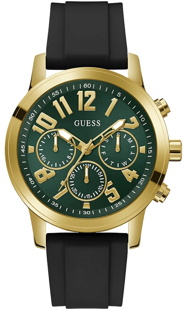 Guess Herrklocka GW0708G2 Parker VALUE Grön/Gummi Ø44 mm