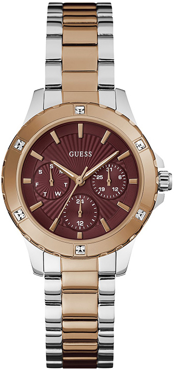 Guess Damklocka GW0723L2 Mist Röd/Roséguldstonat stål Ø36 mm - Guess