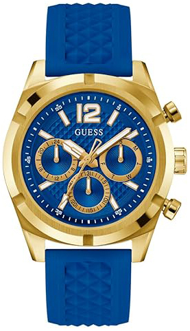 Guess Herrklocka GW0729G1 Resistance Blå/Gummi Ø44 mm