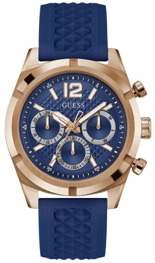 Guess Herrklocka GW0729G3 Resistance Blå/Gummi Ø44 mm - Guess