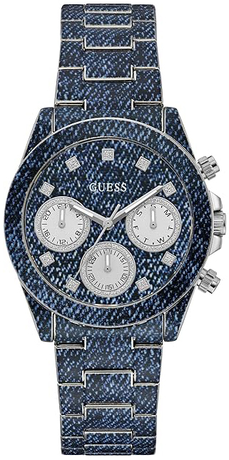 Guess Damklocka GW0750L1 Indigo Blå/Textil Ø38 mm