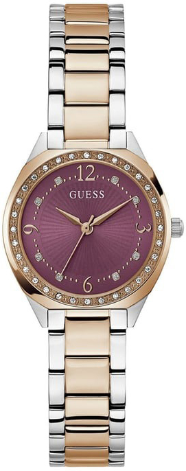 Guess Damklocka GW0767L5 Charlotte Lila/Roséguldstonat stål Ø30 mm - Guess