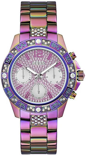 Guess Damklocka GW0771L4 Sport Lila/Stål Ø40 mm