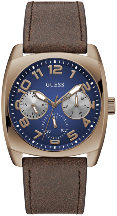 Guess Herrklocka GW0792G4 Multifunction Blå/Läder - Guess