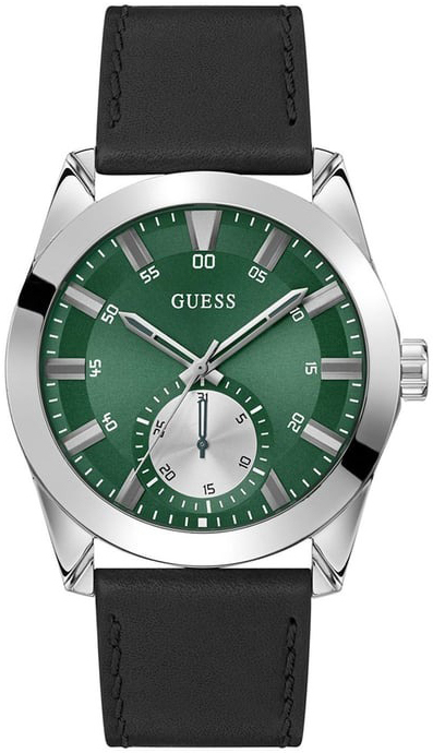 Guess Herrklocka GW0793G1 Greyson Grön/Läder Ø44 mm - Guess