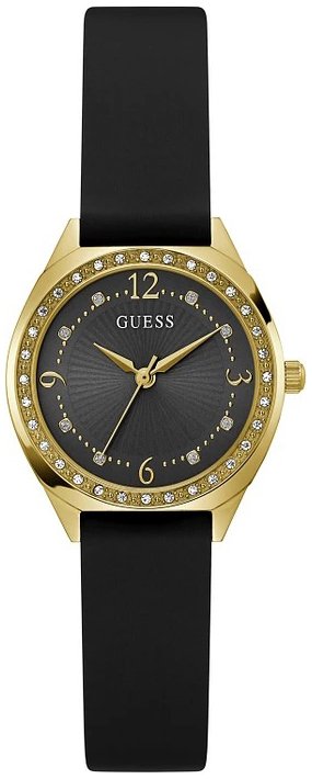 Guess Damklocka GW0820L1 Charlotte Svart/Gummi Ø30 mm - Guess