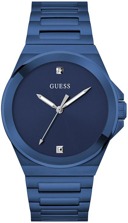 Guess Herrklocka GW0833G1 Vinyl Blå/Stål Ø44 mm - Guess