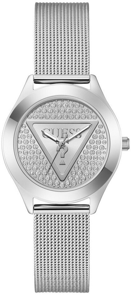 Guess Damklocka GW0835L1 Plaque Silverfärgad/Stål Ø34 mm - Guess