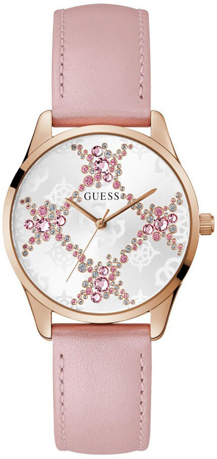 Guess Damklocka GW0837L2 Luster Silverfärgad/Läder Ø36 mm