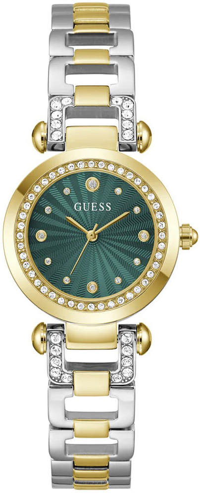Guess Damklocka GW0869L1 Ginger Grön/Gulguldtonat stål Ø30 mm - Guess
