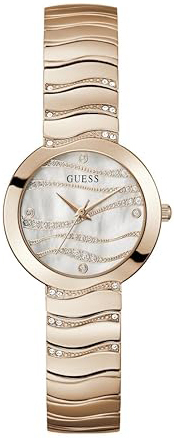 Guess Damklocka GW0871L3 Laguna Vit/Roséguldstonat stål Ø30 mm - Guess