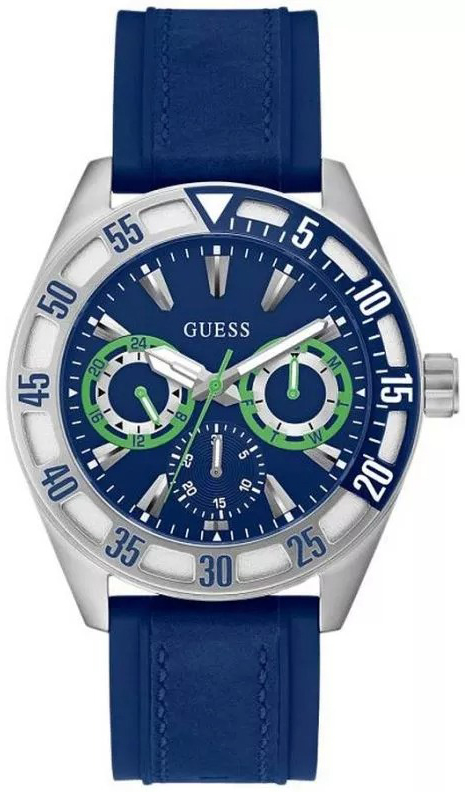 Guess Herrklocka GW0903G1 Letterman Blå/Läder Ø44 mm - Guess