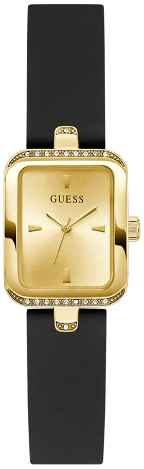 Guess Damklocka GW0926L2 Bejeweled Guld/Gummi