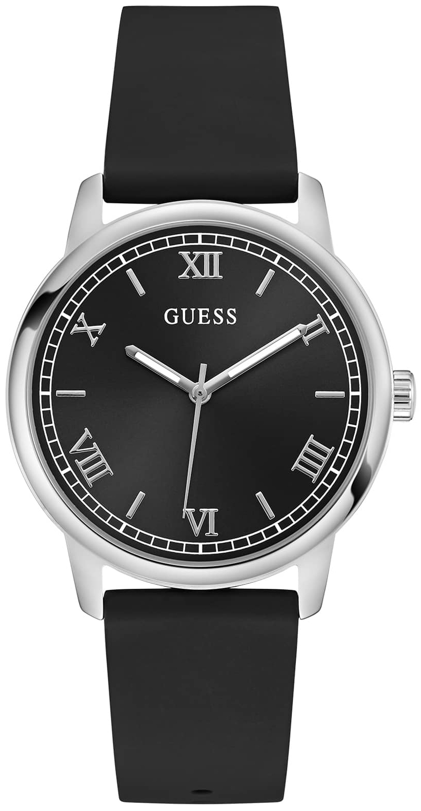 Guess Herrklocka GW0973G5 Classic Svart/Gummi &Oslash;40 mm