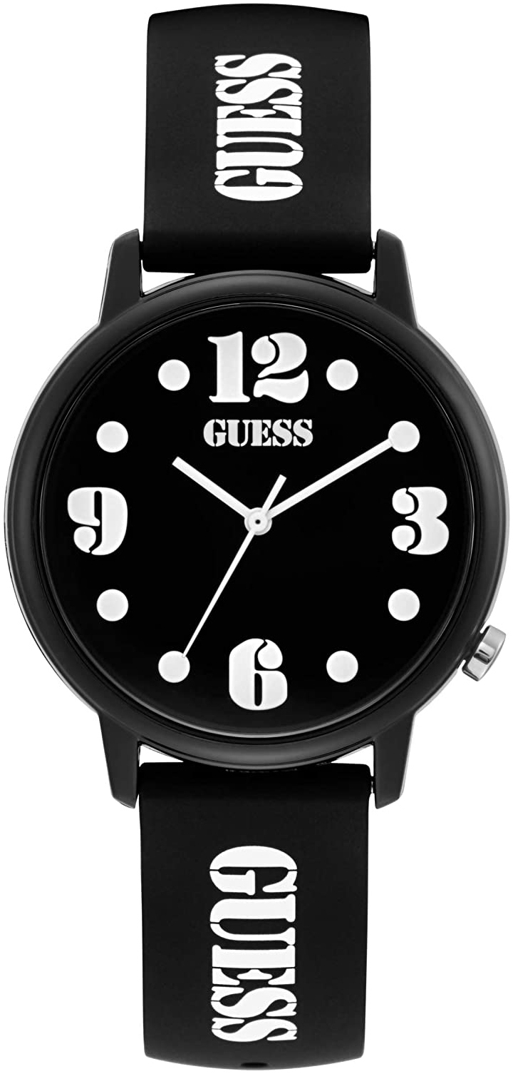 Guess Damklocka V1042M3 Svart/Gummi Ø38 mm
