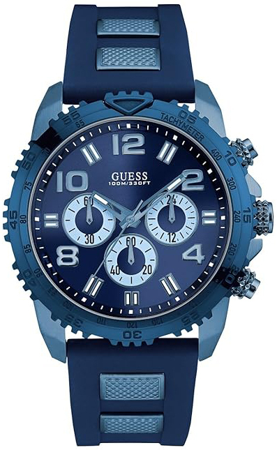 Guess Herrklocka W0599G4 Velocity Blå/Stål Ø46 mm - Guess