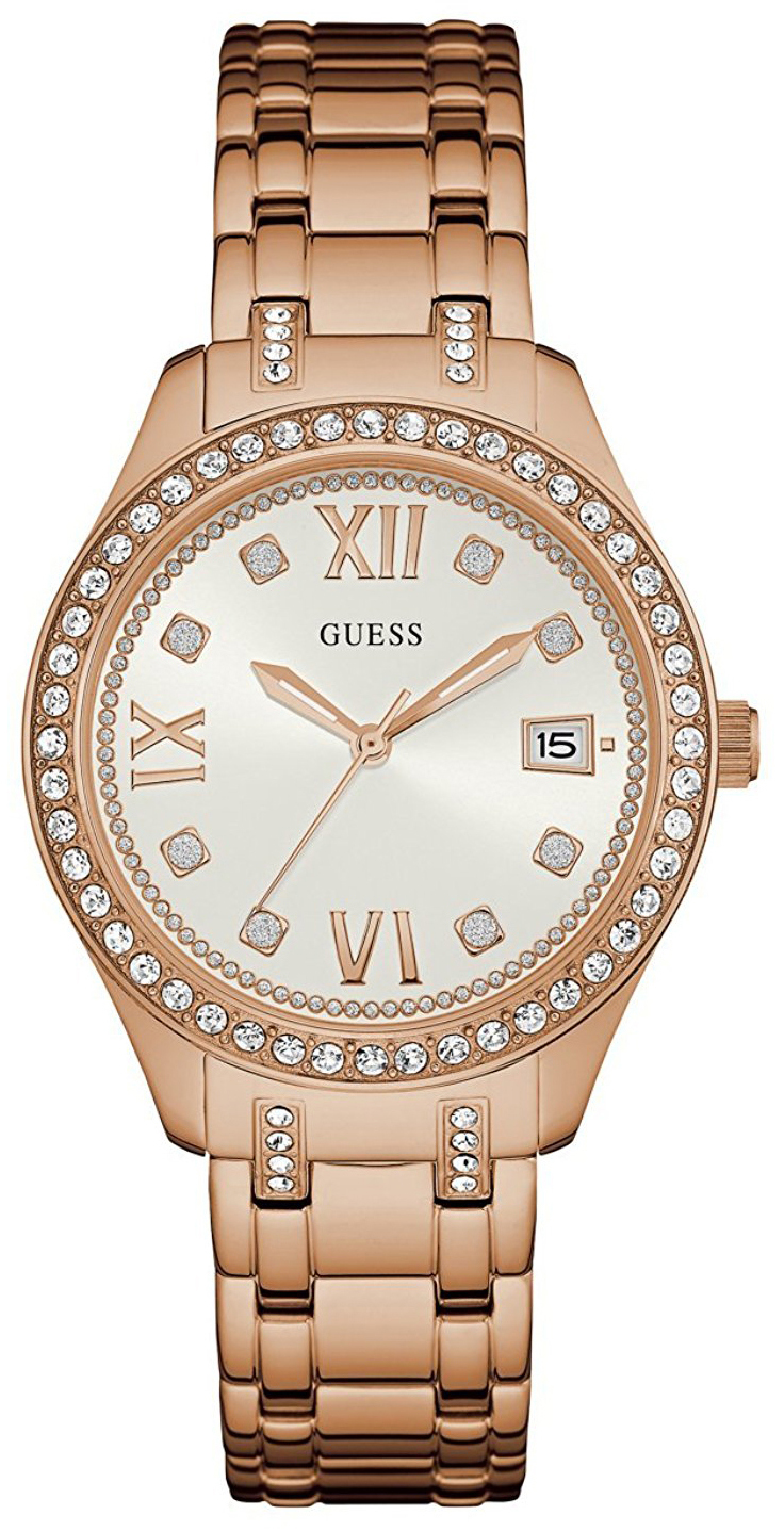 Guess Damklocka W0848L3 Dress Silverfärgad/Roséguldstonat stål - Guess