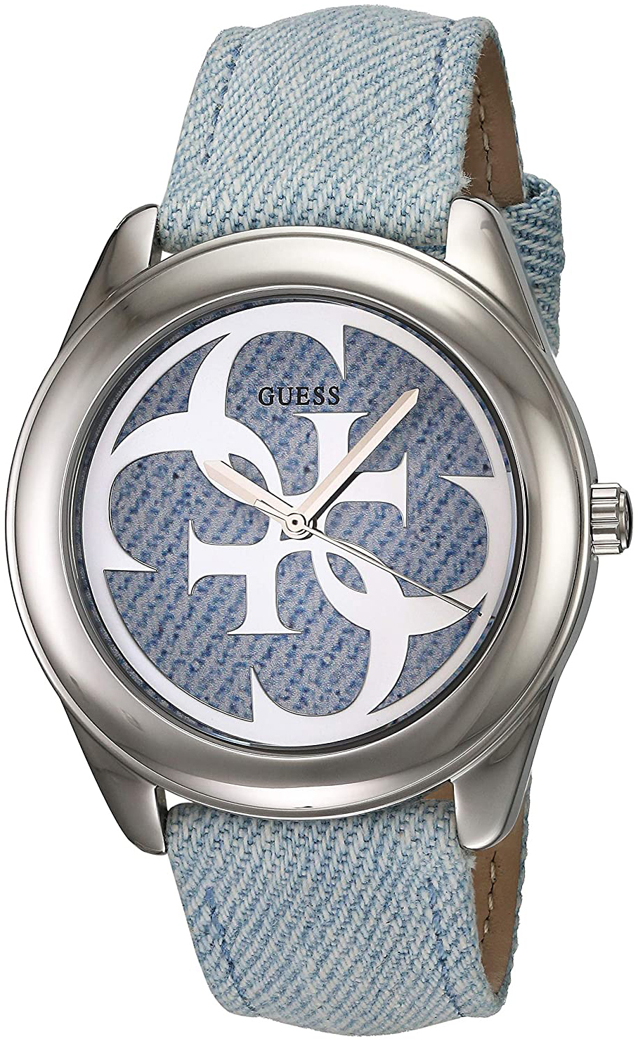 Guess Damklocka W0895L7 Bl&aring;/L&auml;der &Oslash;40 mm