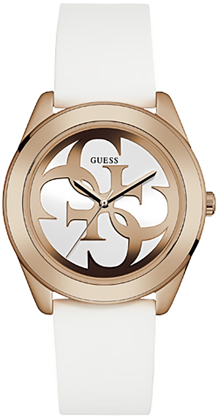 Guess Damklocka W0911L5 G Twist Vit/Gummi Ø38 mm