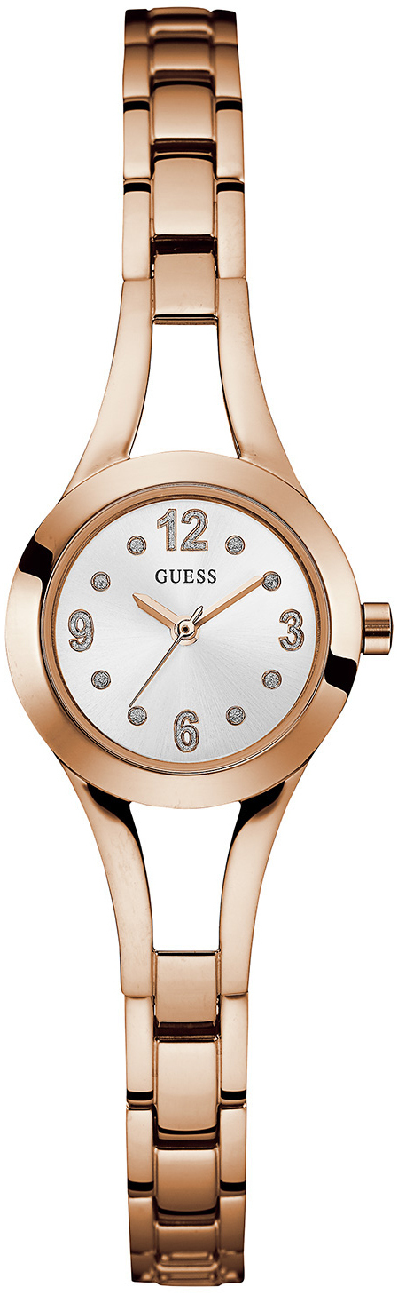 Guess Damklocka W0912L3 Evie Silverfärgad/Roséguldstonat stål Ø22 - Guess