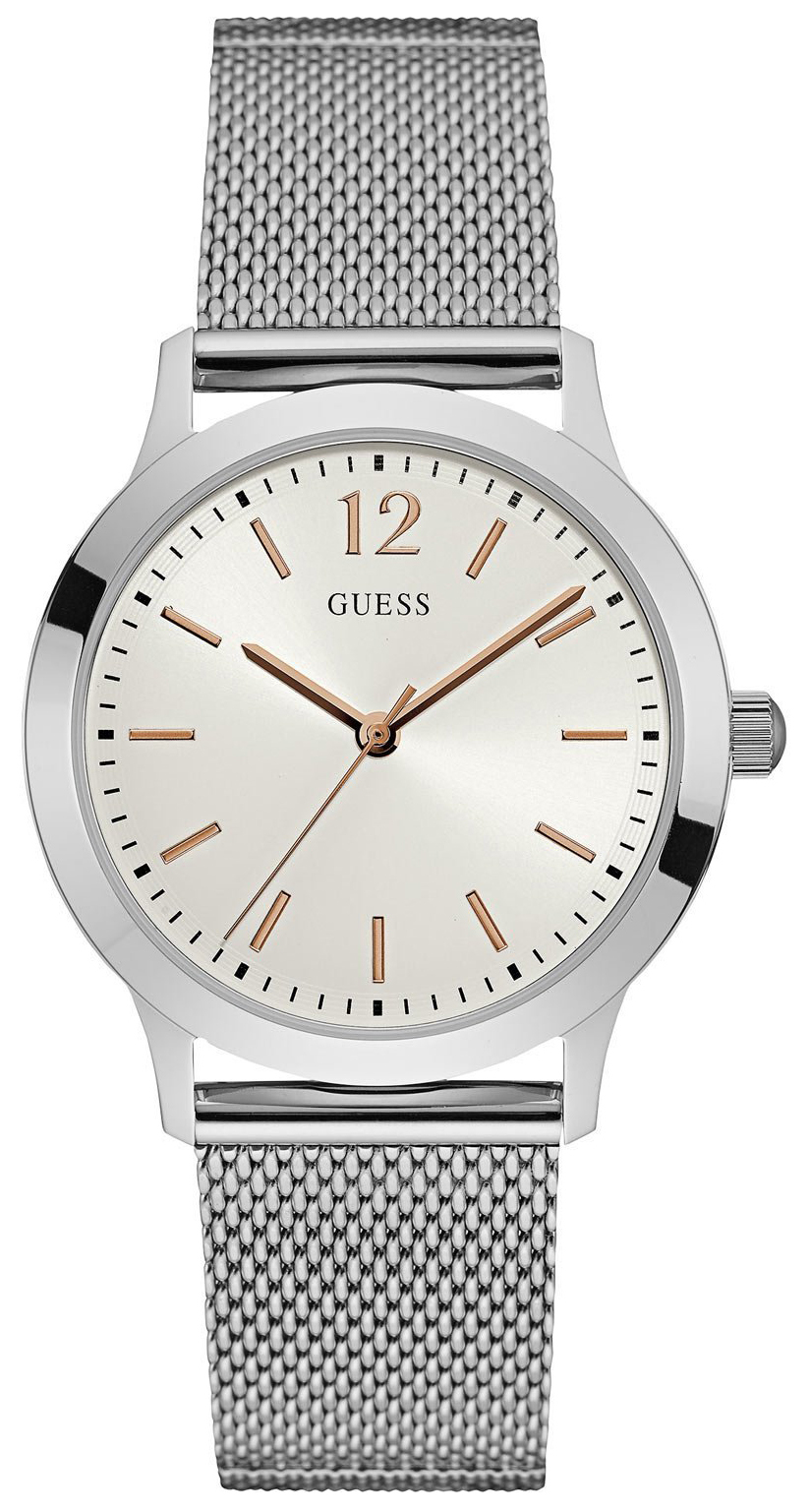 Guess Herrklocka W0921G1 Dress Vit/Stål Ø39 mm - Guess