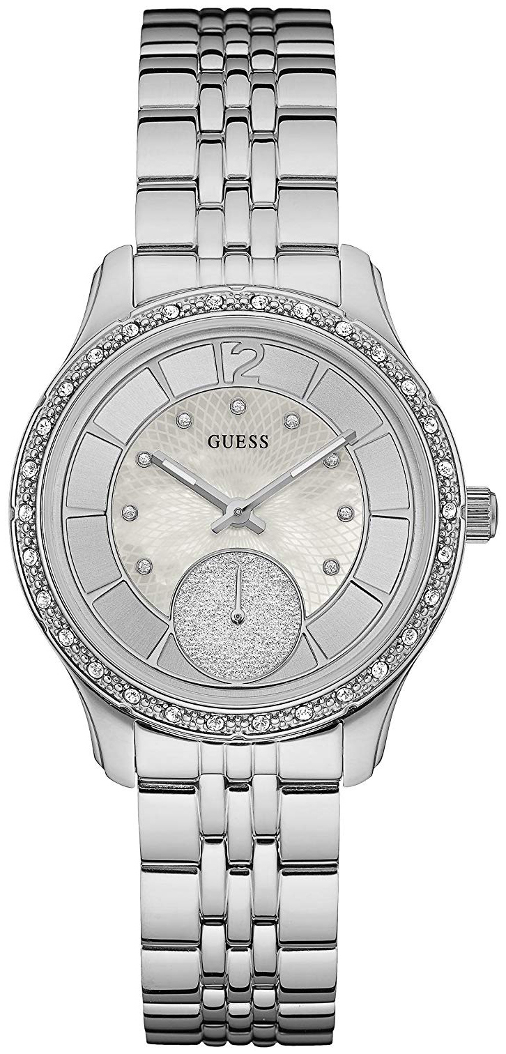 Guess Damklocka W0931L1 Whitney Silverf&auml;rgad/St&aring;l &Oslash;36 mm