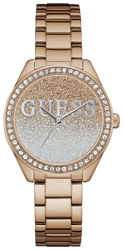 Guess Damklocka W0987L3 Dress Flerfärgad/Roséguldstonat stål Ø36 - Guess