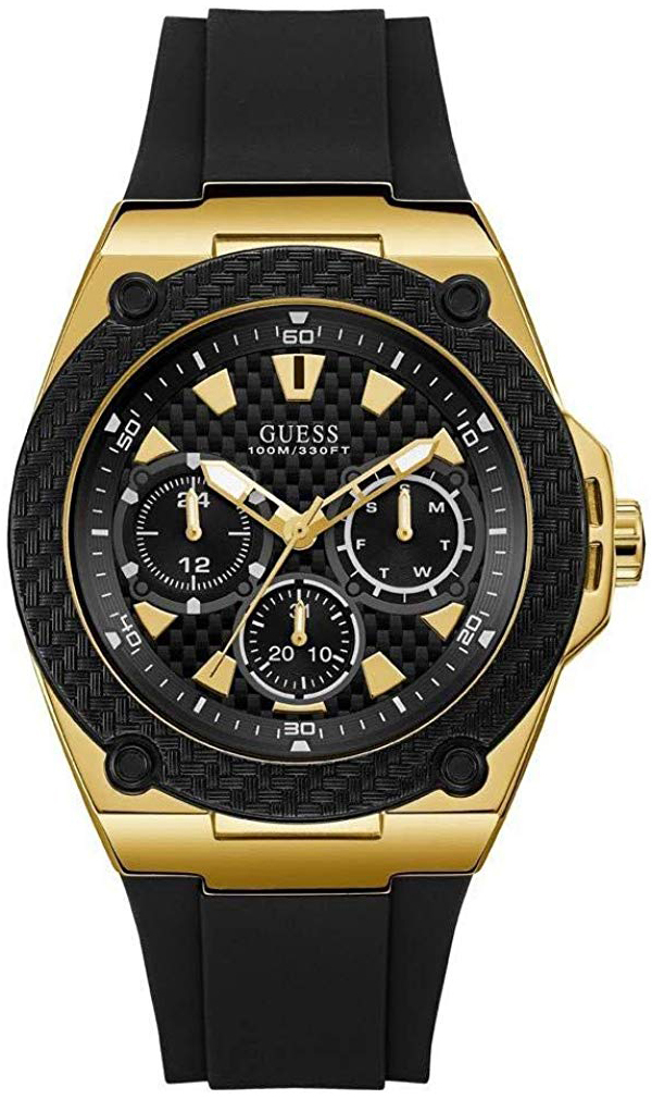 Guess Herrklocka W1049G5 Svart/Gummi &Oslash;45 mm