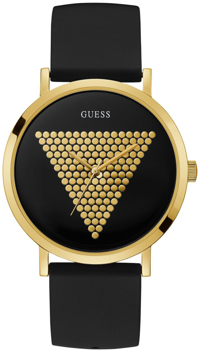 Guess Herrklocka W1161G1 Imprint Svart/Gummi Ø44 mm - Guess