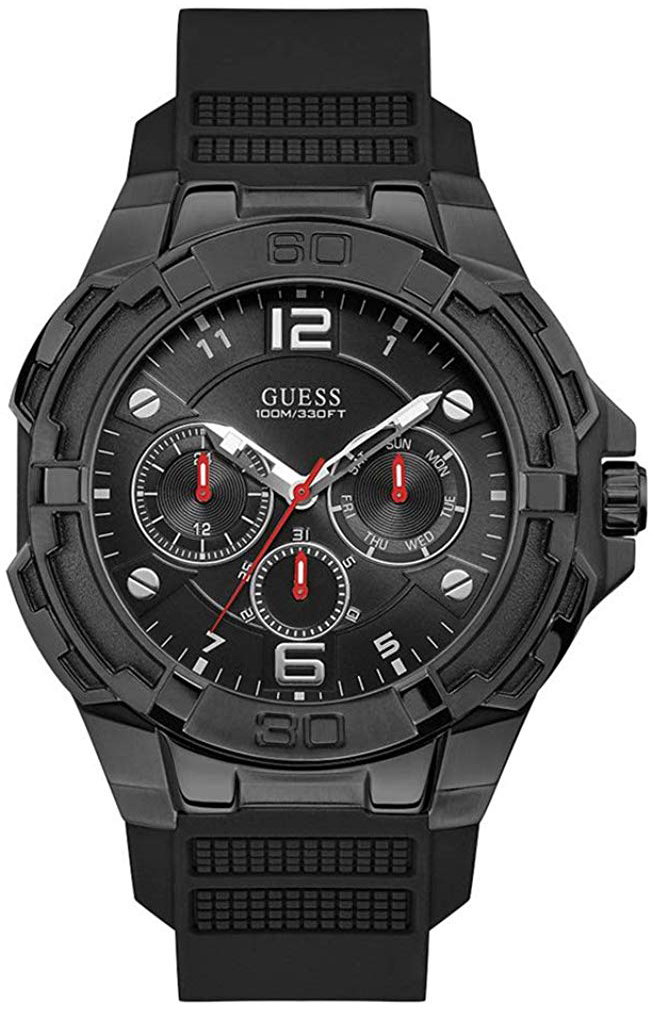Guess Herrklocka W1254G2 Svart/Gummi Ø46 mm - Guess