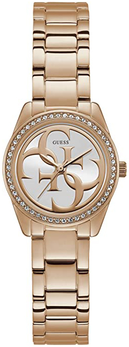 Guess Damklocka W1273L3 Micro G Twist Silverfärgad/Roséguldstonat - Guess