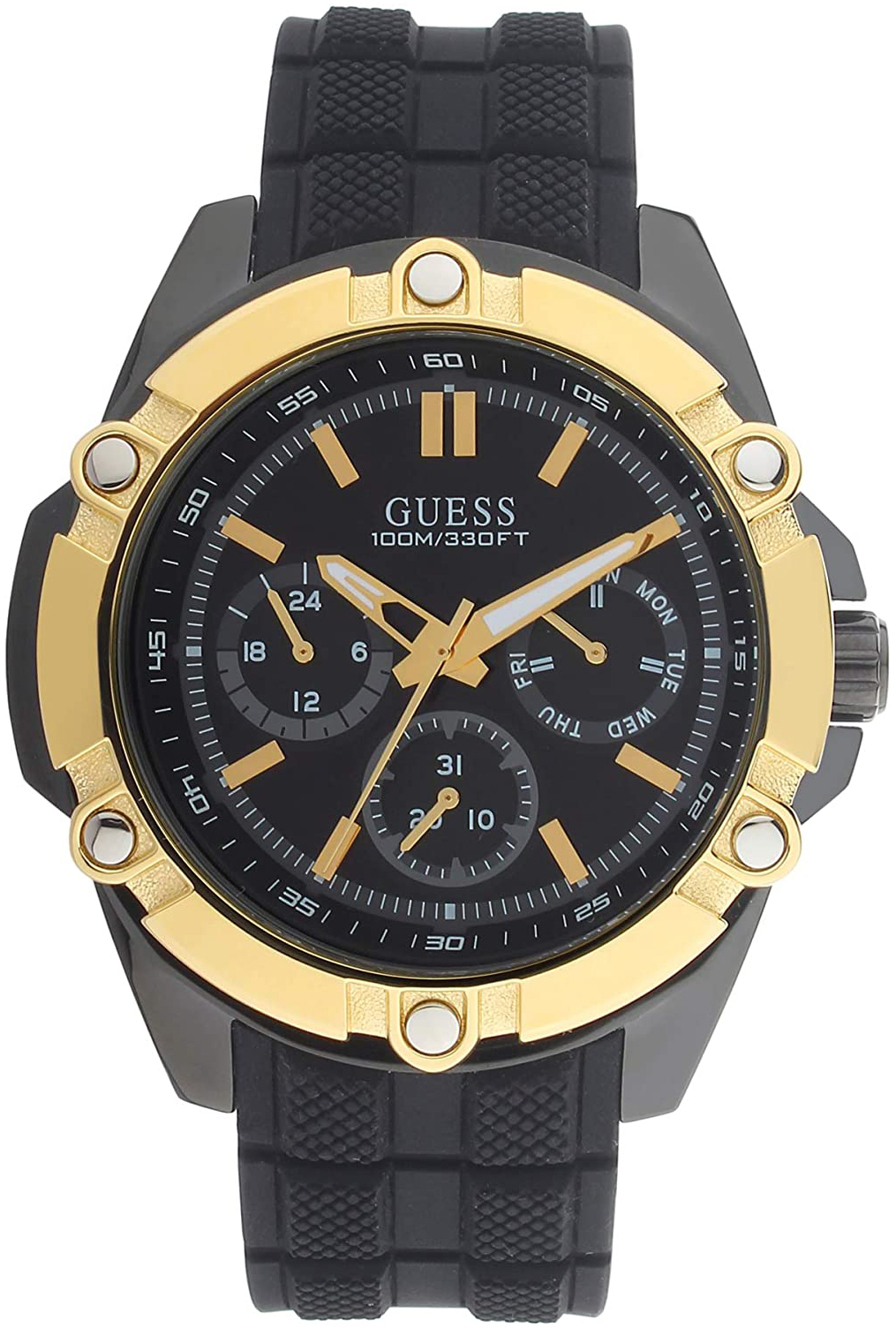 Guess Herrklocka W1302G2 Svart/Gummi Ø47 mm - Guess