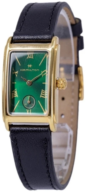 Hamilton Damklocka H11261760 American Classic Ardmore Gr&ouml;n/L&auml;der
