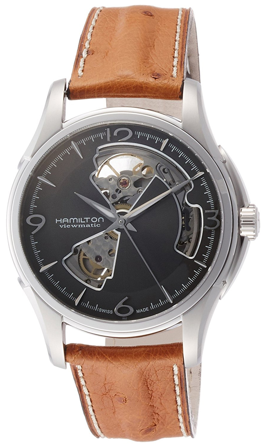 Hamilton Herrklocka H32565585 Jazzmaster Svart/Läder Ø40 mm - Hamilton