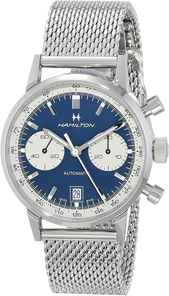 Hamilton Herrklocka H38416141 American Classic Intra-Matic Blå/Stål - Hamilton
