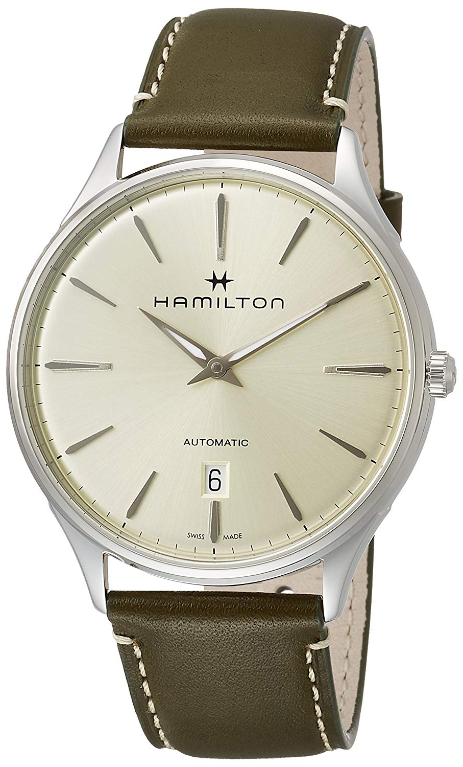 Hamilton Herrklocka H38525811 Jazzmaster Champagnefärgad/Läder Ø40 - Hamilton