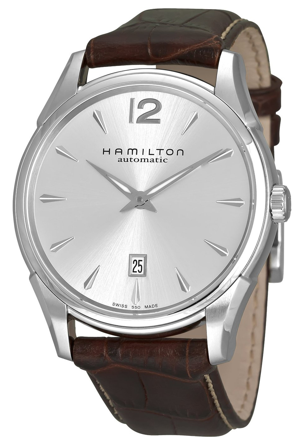 Hamilton Herrklocka H38615555 Silverfärgad/Läder Ø43 mm