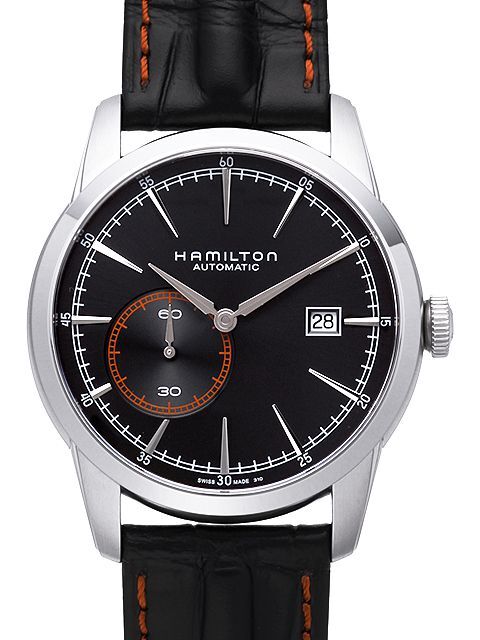 Hamilton American Classic Timeless Herrklocka H40515731 Svart/Läder Ø42