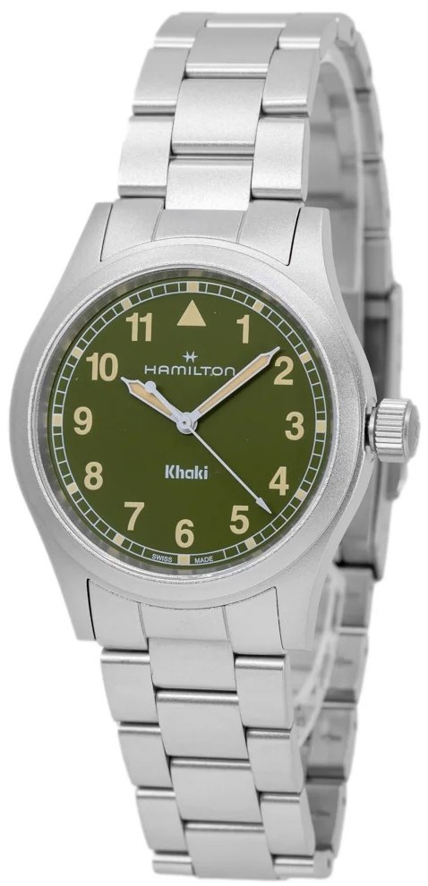 Hamilton Herrklocka H69401160 Khaki Field Grön/Stål Ø38 mm - Hamilton