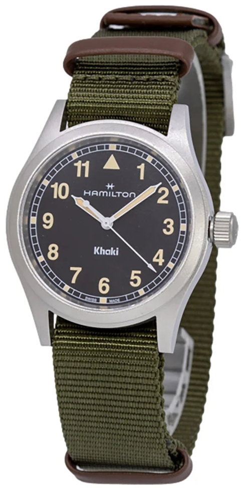 Hamilton H69401930 Khaki Field Svart/Läder Ø38 mm - Hamilton