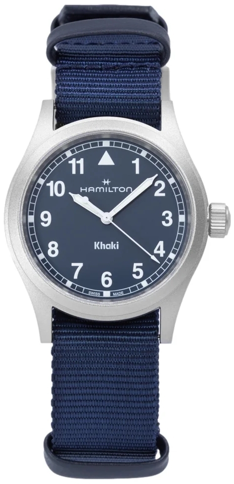 Hamilton H69401940 Khaki Field Blå/Läder Ø38 mm - Hamilton