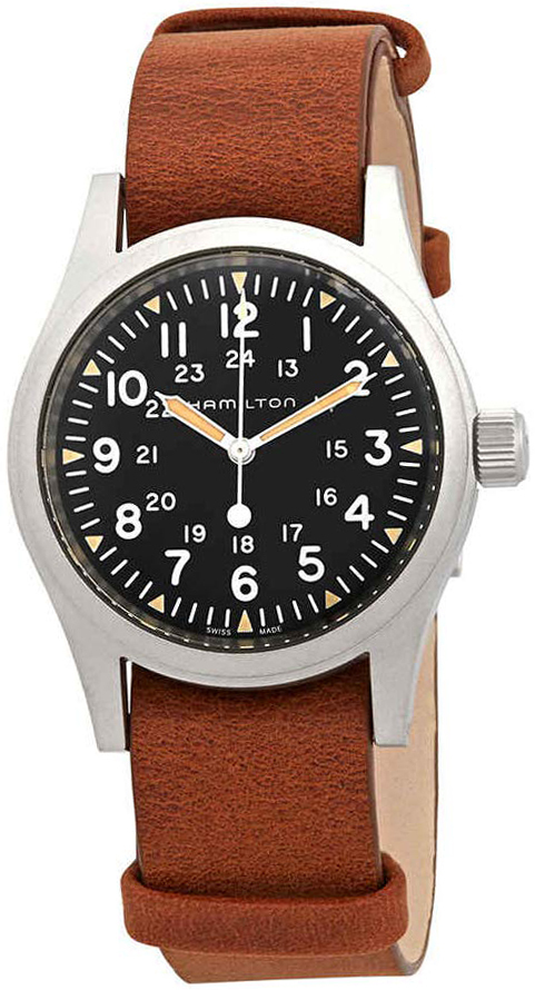 Hamilton Herrklocka H69439531 Svart/Läder Ø38 mm - Hamilton