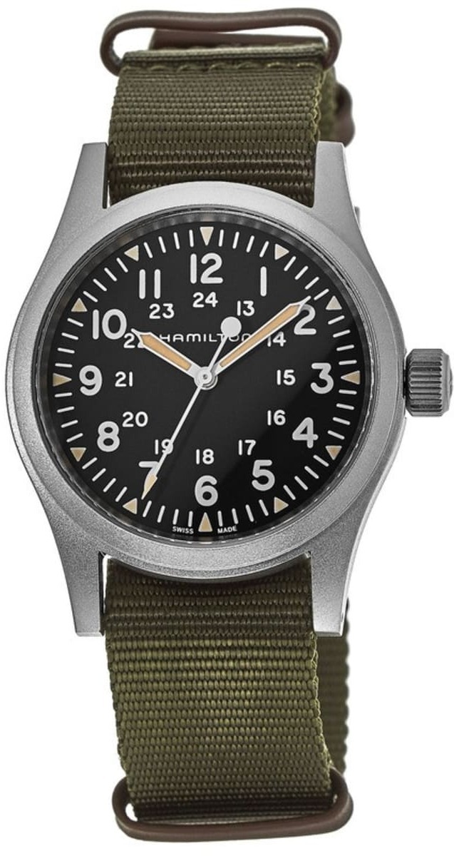 Hamilton Herrklocka H69439931 Khaki Field Svart/Textil Ø38 mm - Hamilton